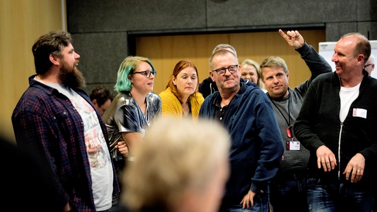 2018: Medlemmerne indtager Socialpædagogernes kongres i november 2018, hvor de sparker medlemsprojektet ’Vi er Socialpædagogerne’ i gang med en kæmpe fælles idéudvikling om fremtidens faglige fællesskab. Projektet sætter medlemmernes faglighed i centrum gennem medlemsdrevne initiativer, læringsdage og undersøgelser, som også styrker forbundets valgte i at bruge medlemmernes erfaringer i deres politiske arbejde. - Arkivfoto Nils Lund Pedersen