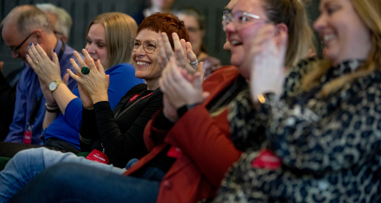 Workshop: På kongrestemadagen skulle de delegerede omsætte kongresbeslutningen ’Faglighed forandrer liv’ til praksis – dvs. inspirere og dele erfaringer med hinanden.